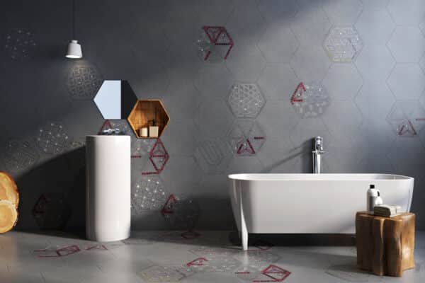 Large hexagonal • grain