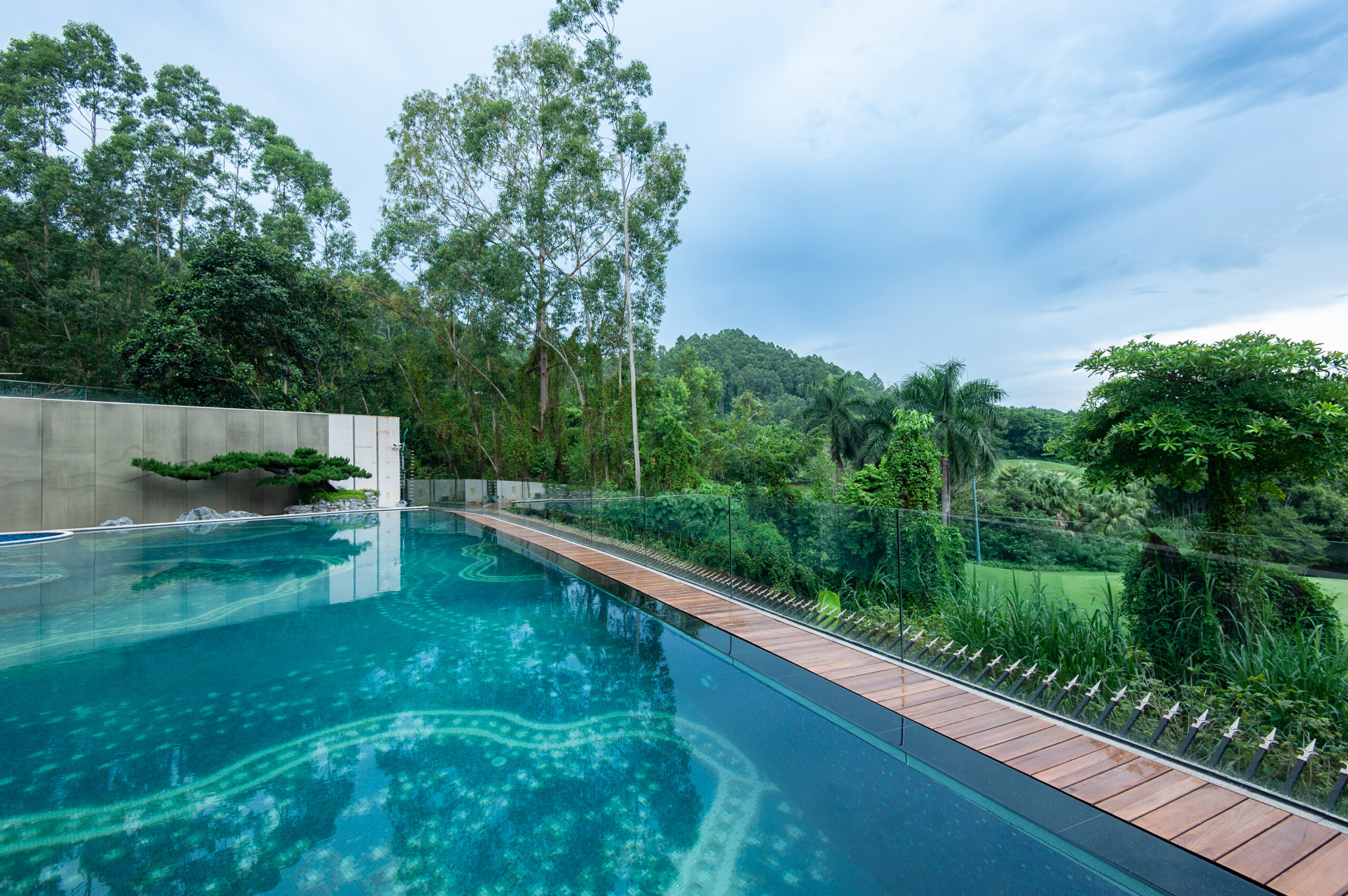 Luxury Private Villa Swimming Pool Mosaic