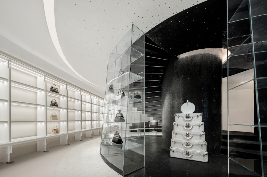 luxury retail store mosaic interior design