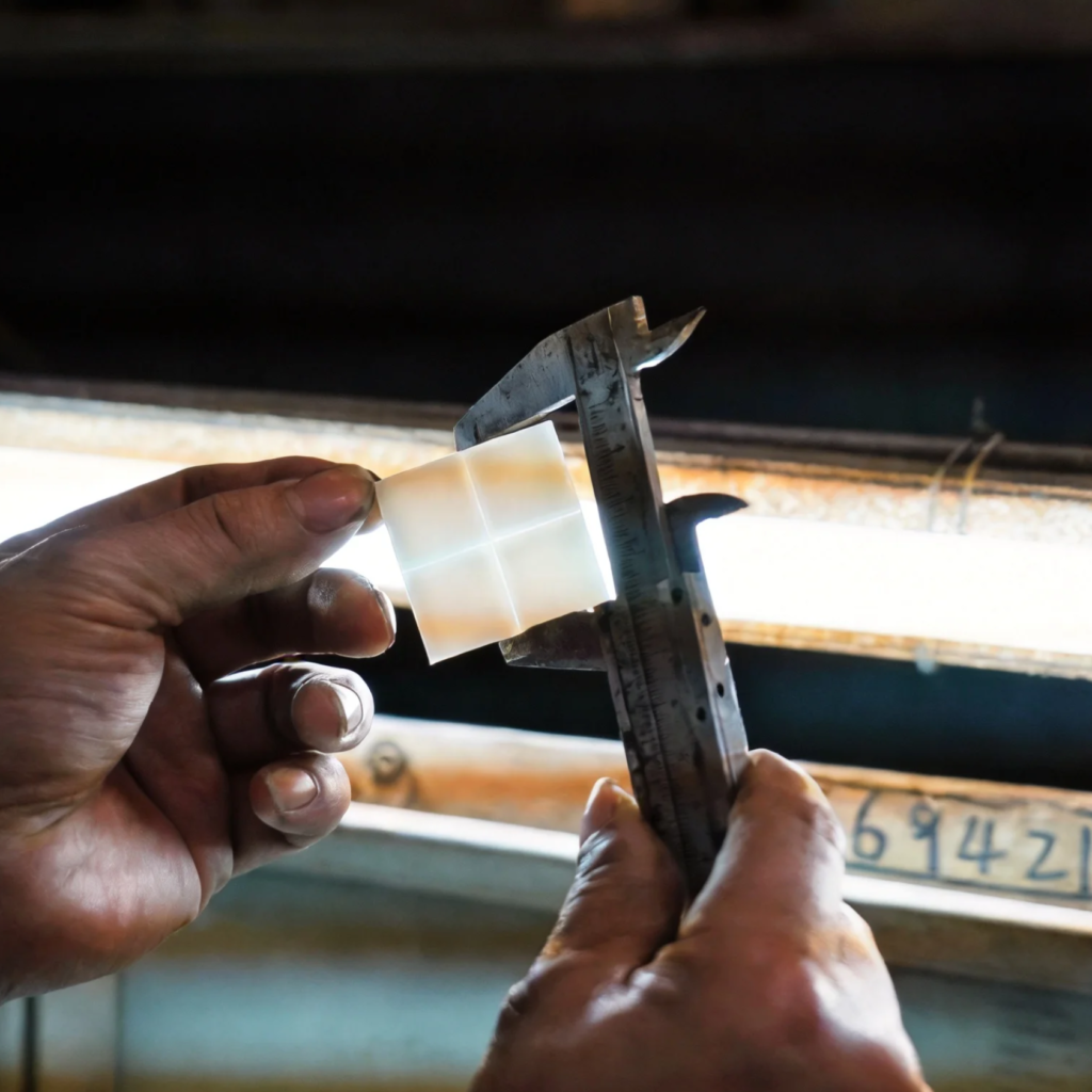 Handcrafted mosaic manufacturing and quality inspection