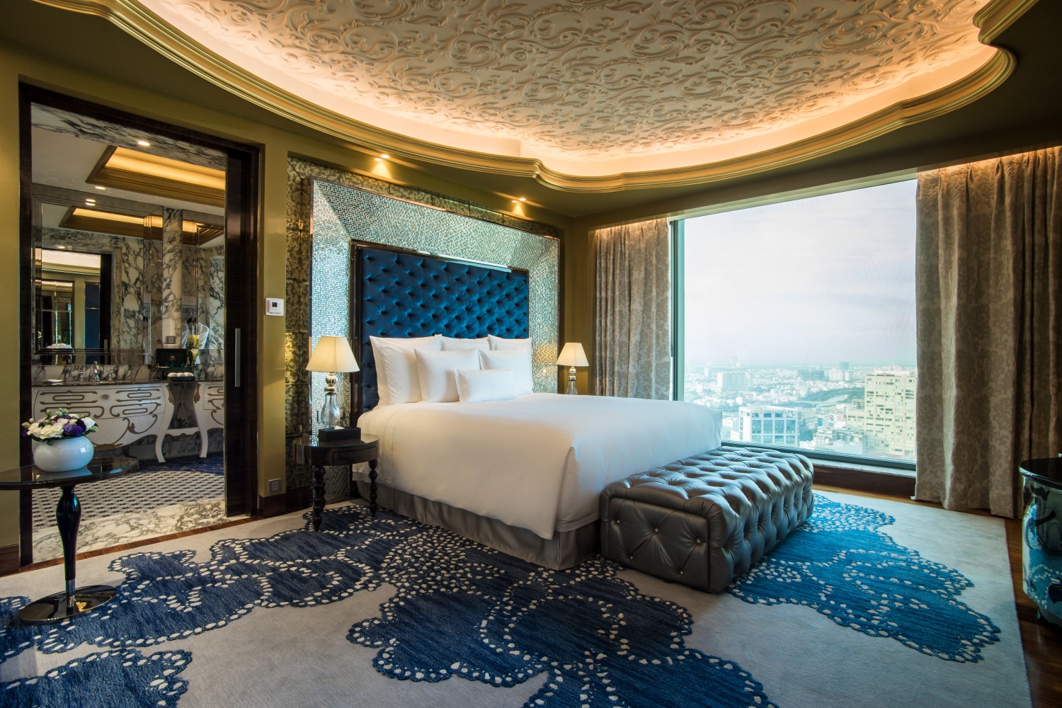 Presidential suite luxury interior design custom mosaic artwork by JNJMosaic
