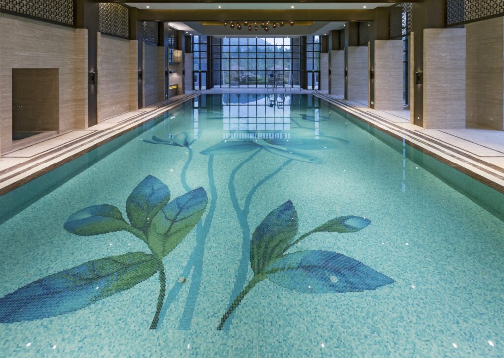 How to Choose the Right Swimming Pool Mosaic Tile Supplier 15 2015 无锡太湖酒店项目 室内泳池 7