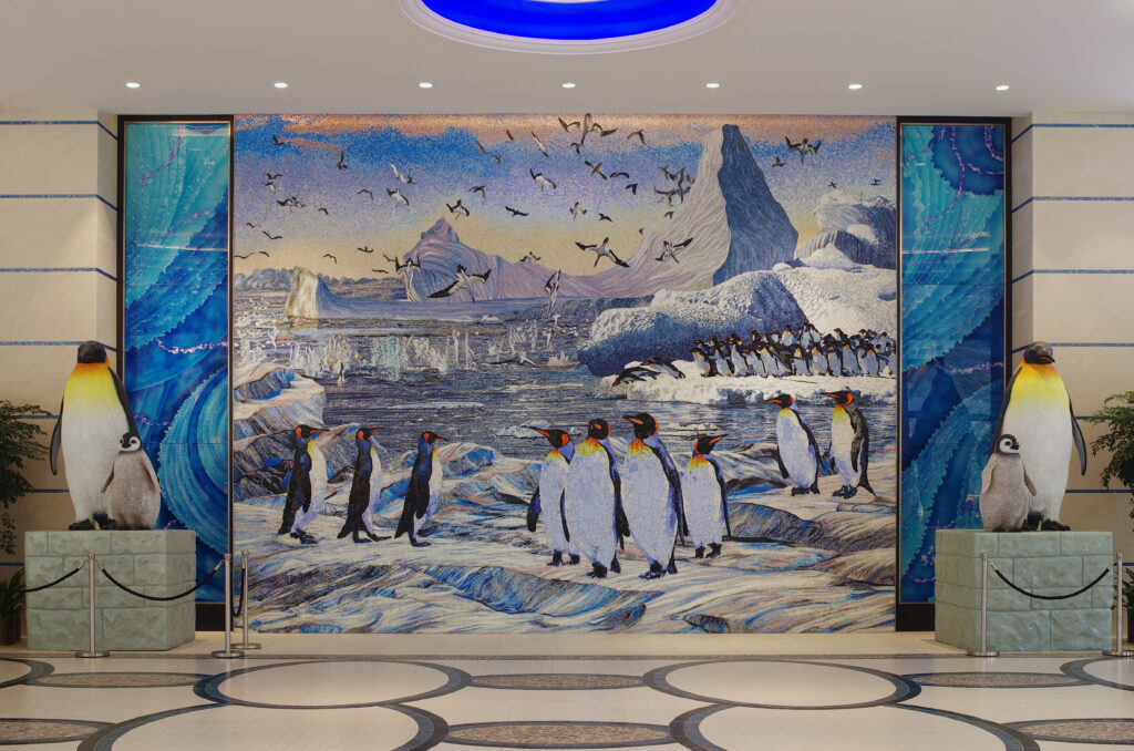 How to Choose Mosaic Tiles for Luxury Hotels: A Practical Design Guide 3 迎宾大堂接待区A 1