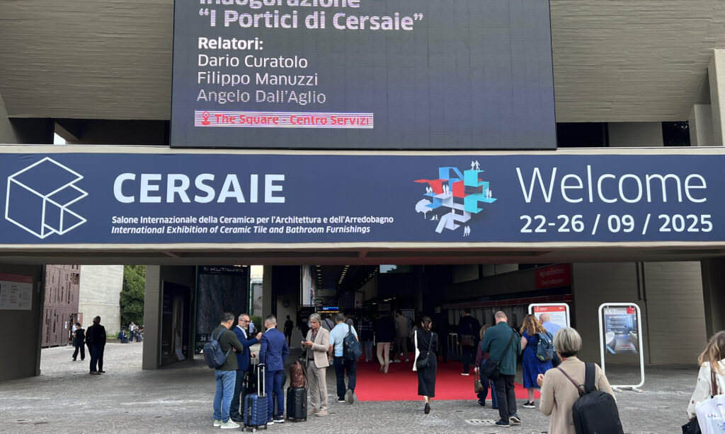 From Chinese Creation to Global Expression: JNJMosaic at CERSAIE 2026 1 cersaie 2025 exhibition entrance bologna