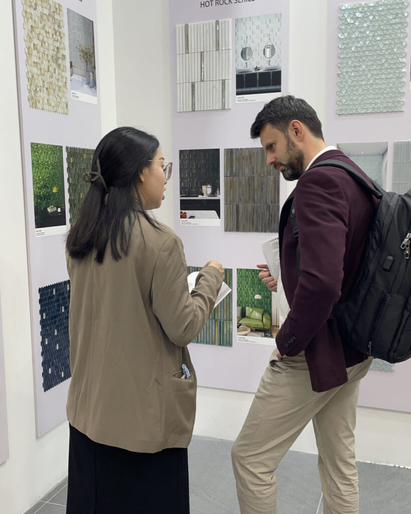 From Chinese Creation to Global Expression: JNJMosaic at CERSAIE 2026 9 jnjmosaic glass mosaic consultation cersaie 2025