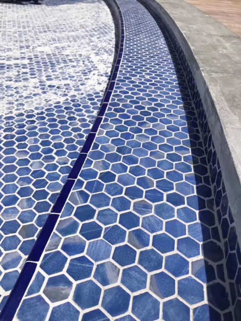 How to Choose Pool Mosaic Tiles: A Project-Based Guide 9 上海中粮海景壹号小区中心泳池 施工图 5