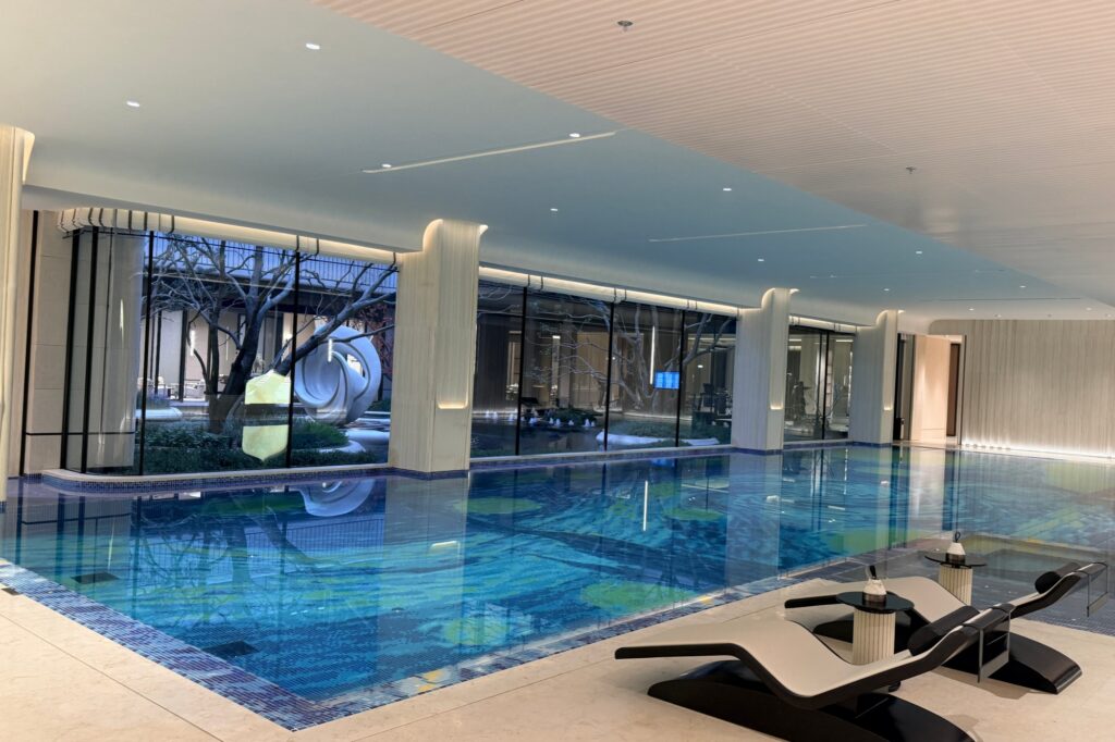 How to Choose Pool Mosaic Tiles: A Project-Based Guide 17 Starry Night-inspired pool mosaic at Tianyao Xu Clubhouse in Wenzhou