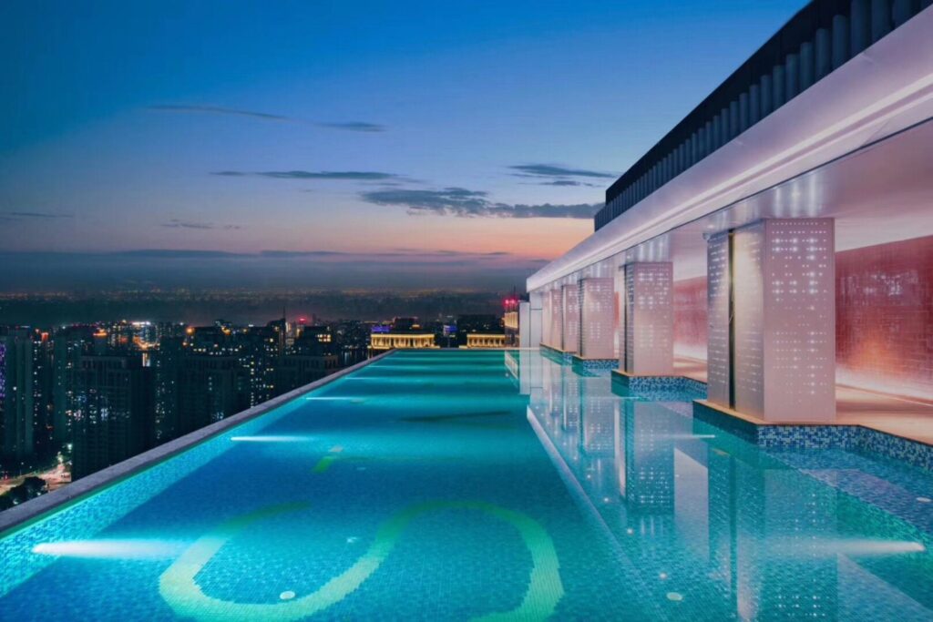 How to Choose Pool Mosaic Tiles: A Project-Based Guide 22 Custom infinity pool mosaic layout showing dimensions, color distribution and artwork placement