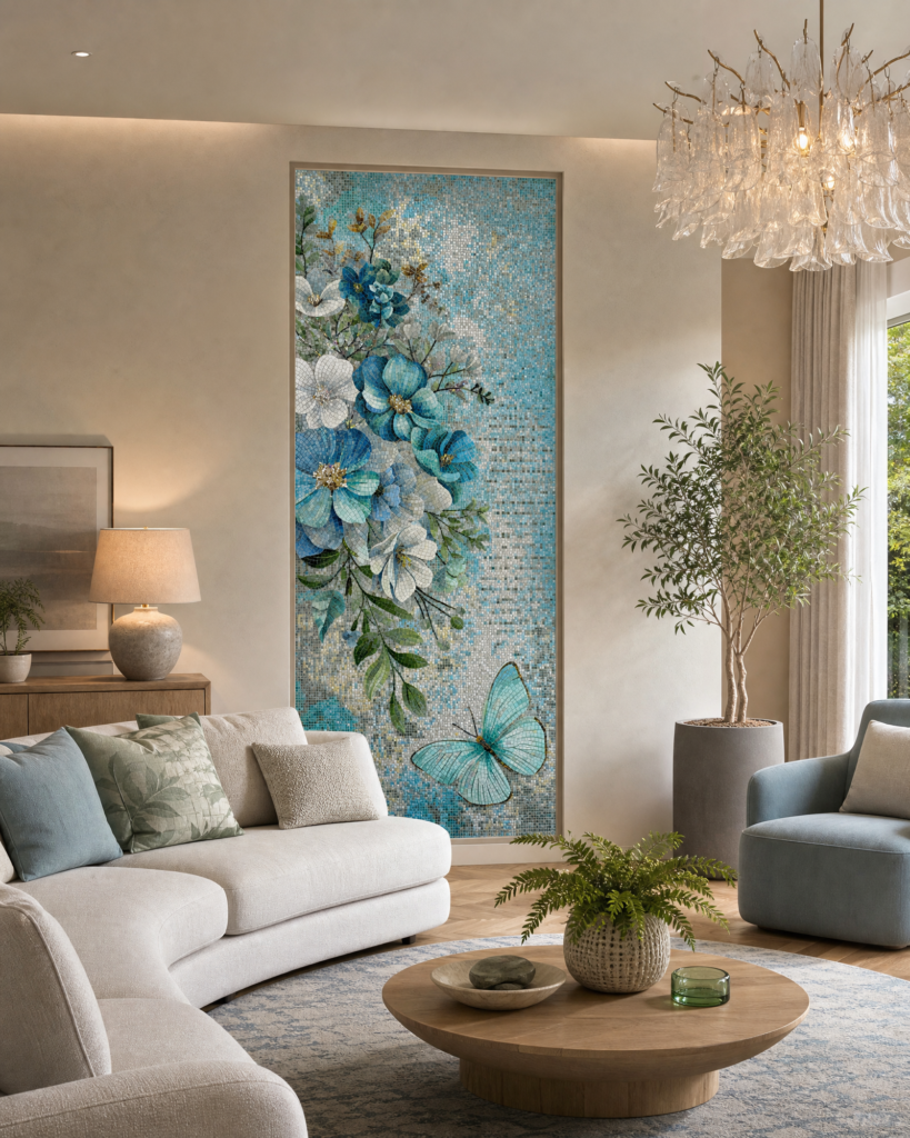 Floral Mosaic Wall Art: 7 Breathtaking Designs That Turn Walls Into Gardens 10 JP2616 效果图2