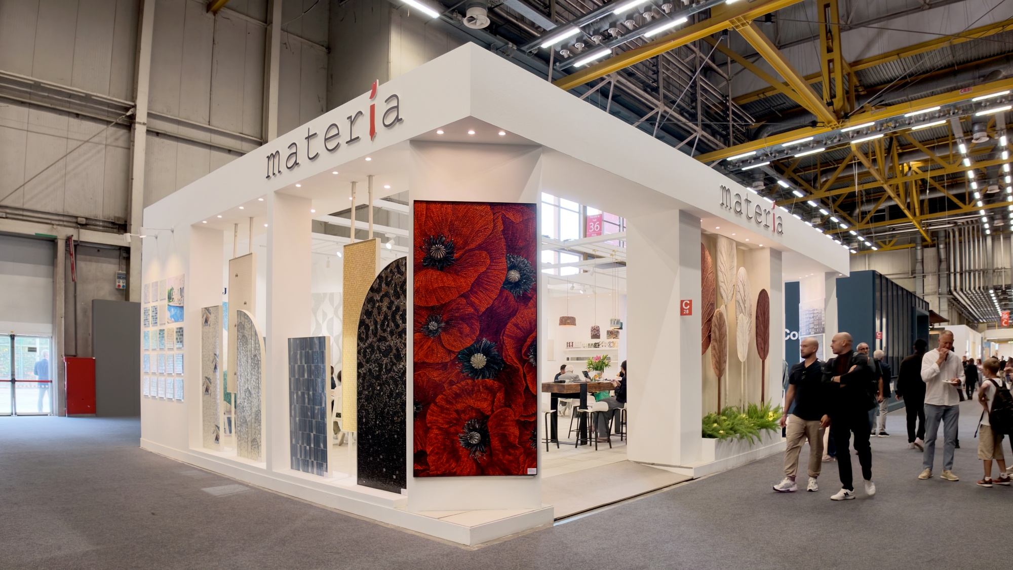 JNJ Mosaic booth at Cersaie 2026 in Bologna