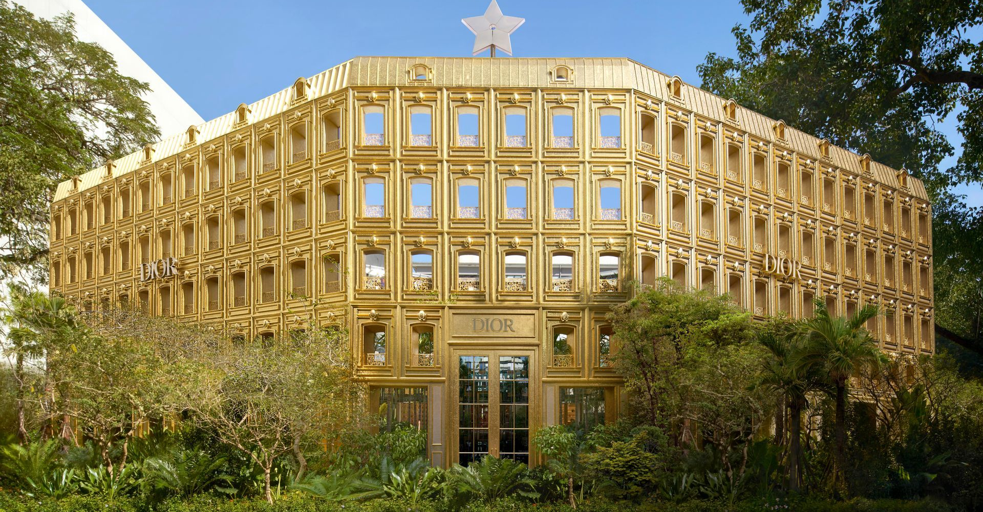 Panoramic view of Dior's Golden House
