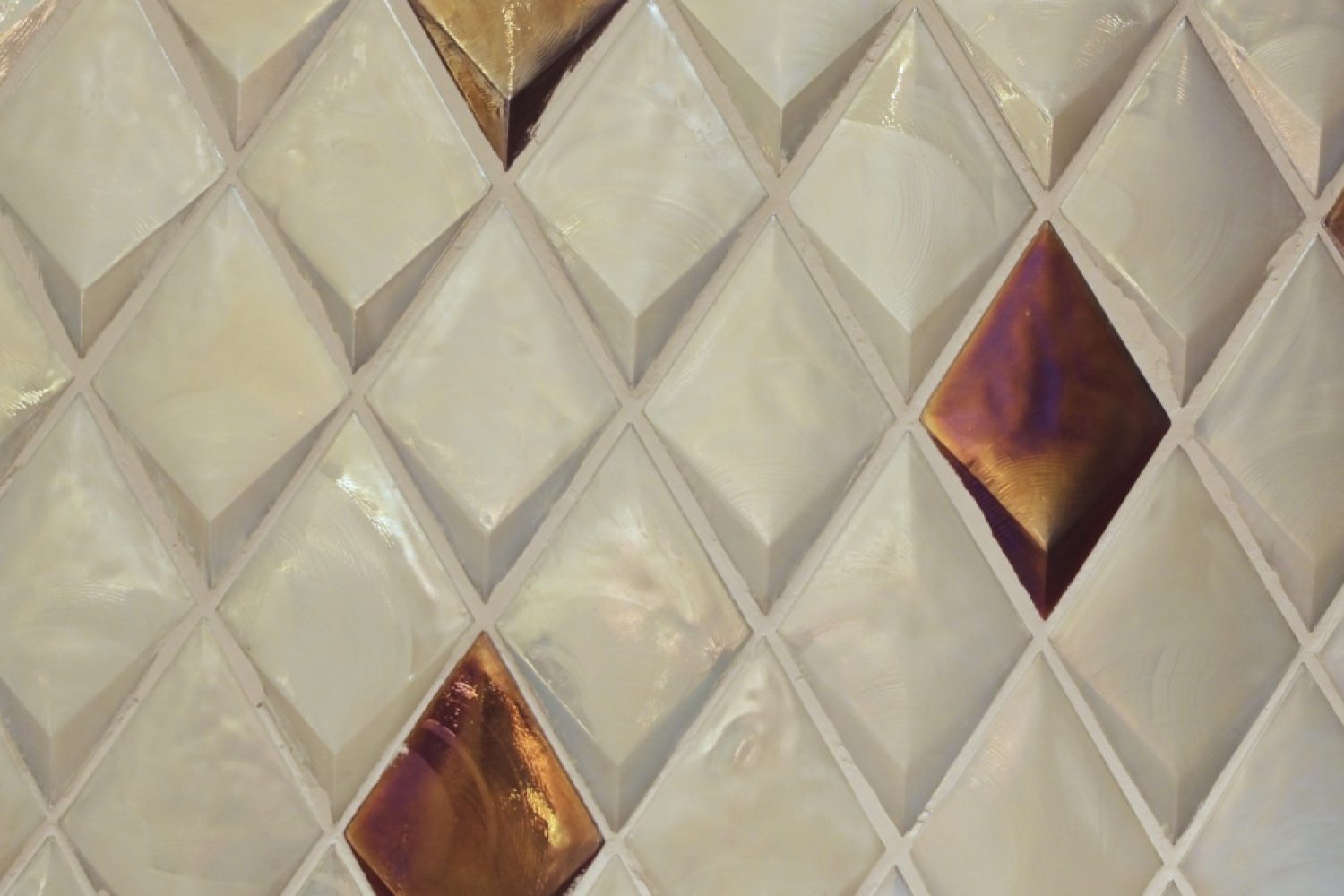 Golden Hot-Melt and Crystal mosaic material combination by JNJMosaic