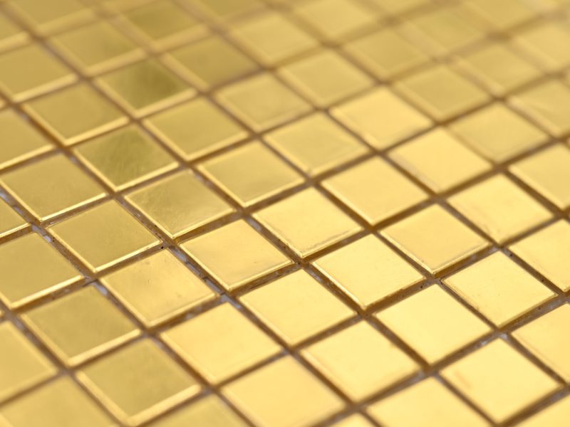 Gold Mosaic Facade