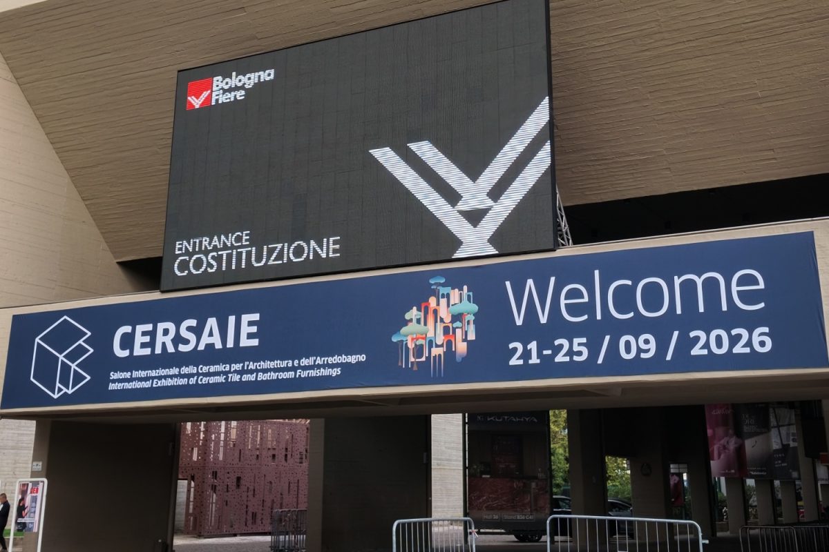 CERSAIE 2026 entrance at BolognaFiere in Bologna Italy